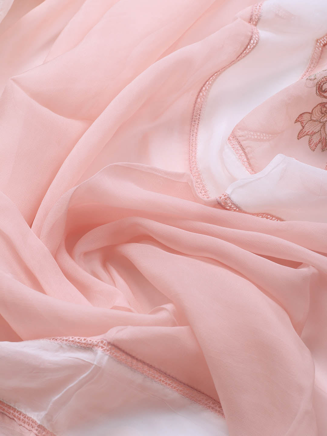 Embroidery Linen Unstitched Suit With Dupatta