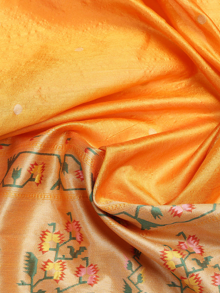 Woven Chanderi Unstitched Suit Piece With Dupatta