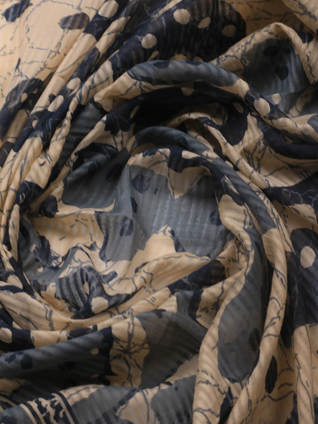 Printed Cotton Blend Unstitched Suit With Dupatta