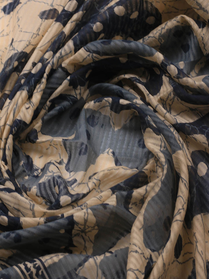 Printed Cotton Blend Unstitched Suit With Dupatta