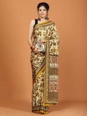 Digital Printed Crepe Woven Saree