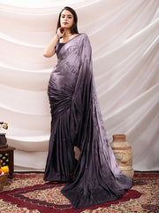 Stone Work Satin Woven Saree