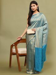 Zari Jaal Woven Handloom Saree