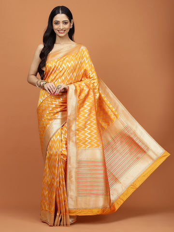 Stone Embroidery Banarasi Saree