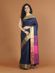 Zari Border Woven Art Silk Saree