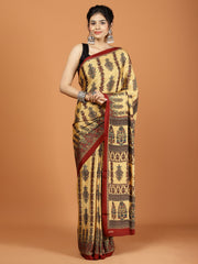 Digital Printed Crepe Woven Saree