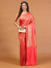 Zari Jaal Brocade Handloom Woven Saree