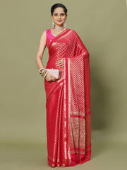 Zari Jaal Woven Crepe Saree