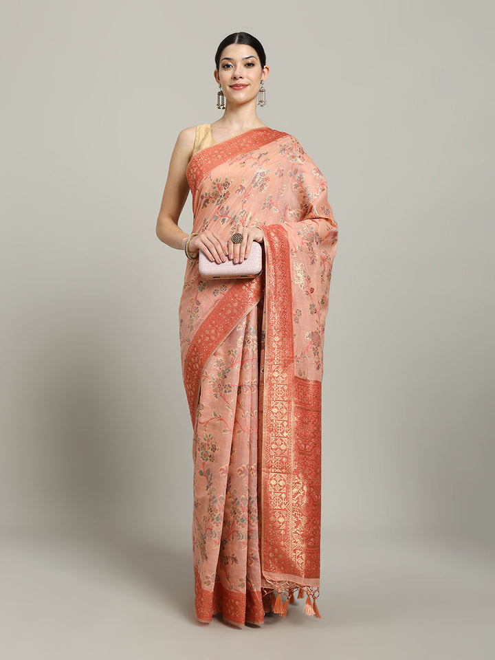 Zari Jaal Art Silk Woven Saree