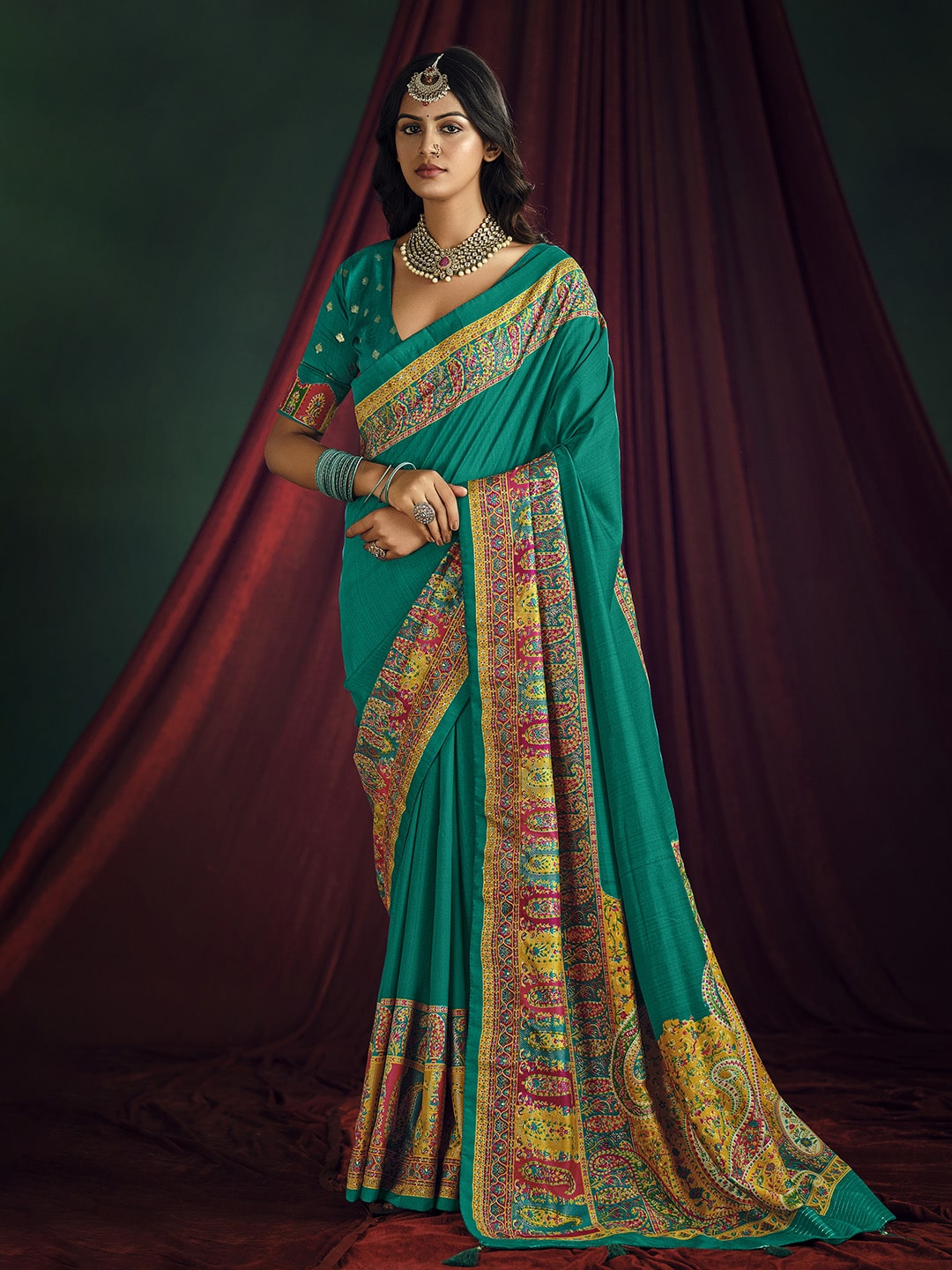 Printed Art Silk Saree