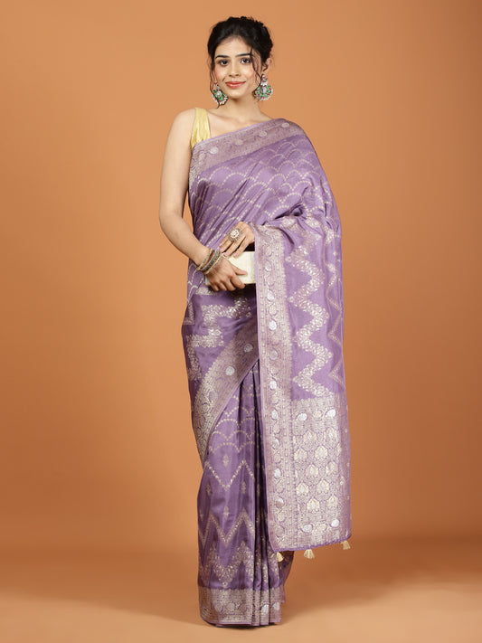 Zari Jaal Art Silk Woven Saree