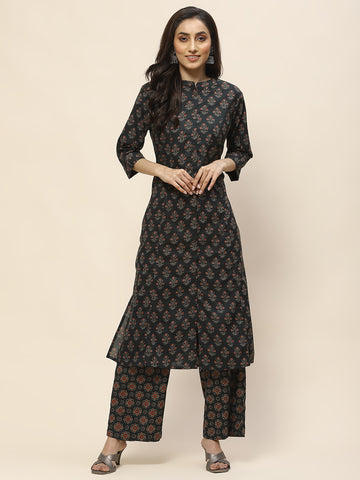 Printed Cotton Kurta Set