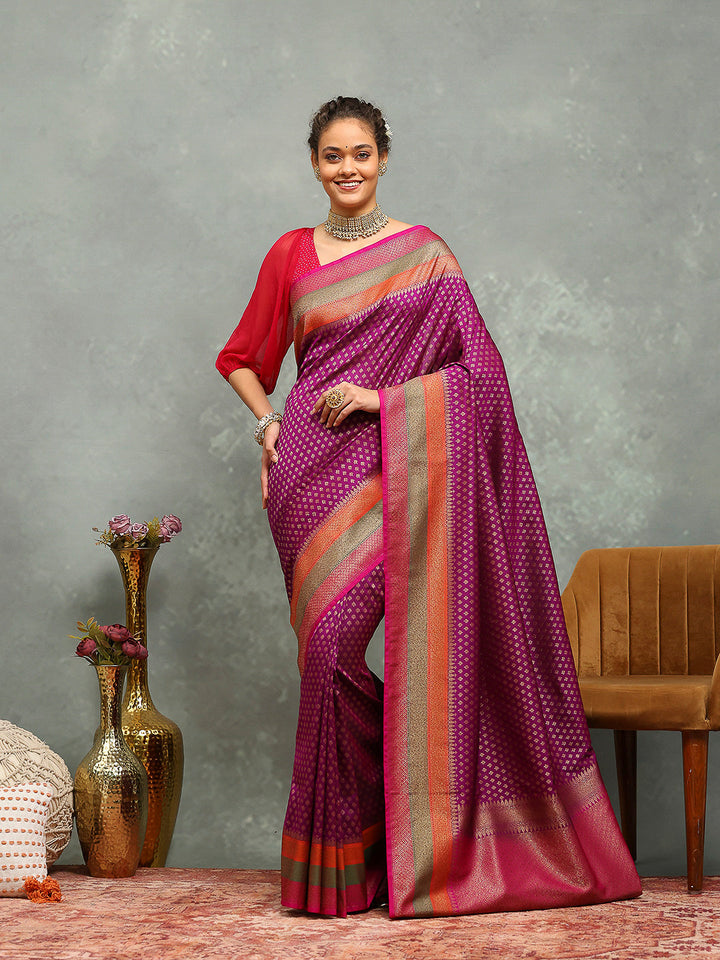 Wovn Border Art Silk Saree
