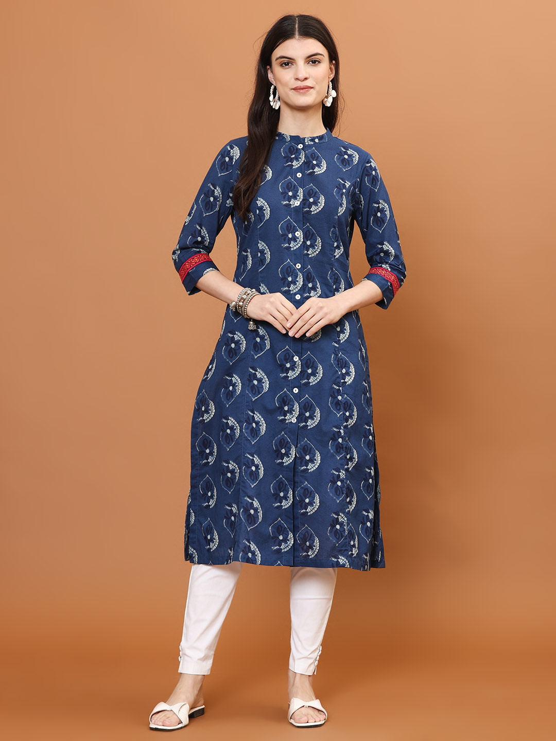 Printed Cotton Blend Kurta
