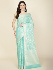 Zari Jaal Woven Cotton Saree