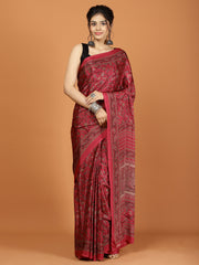 Digital Printed Crepe Woven Saree