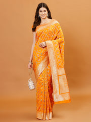 Zari Border Banarasi Woven Saree