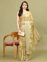 Zari Jaal Woven Handloom Saree