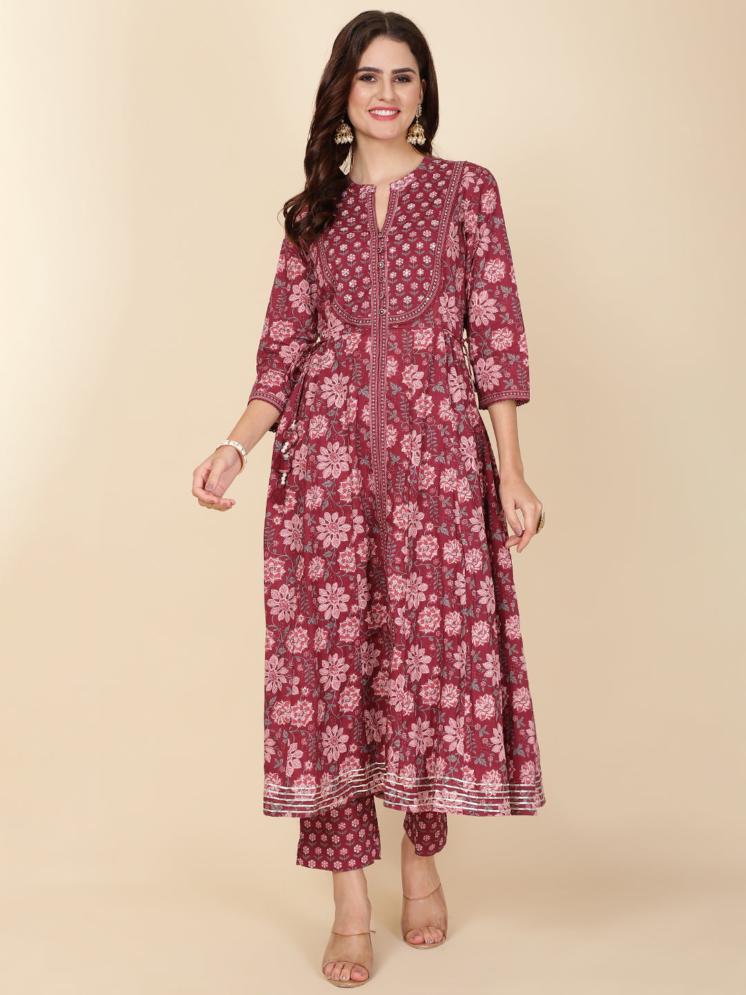 Printed Cotton Kurta Set