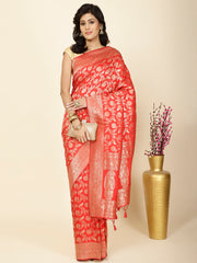 Zari Jaal Woven Handloom Saree