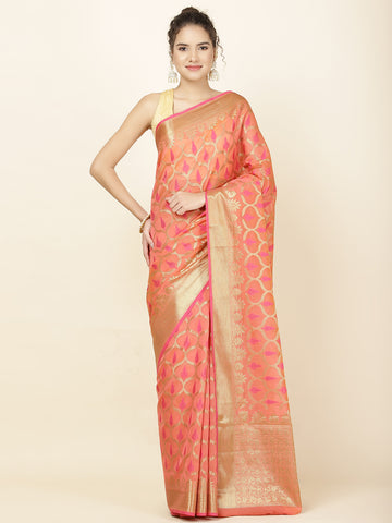 Zari Jaal Woven Cotton Saree