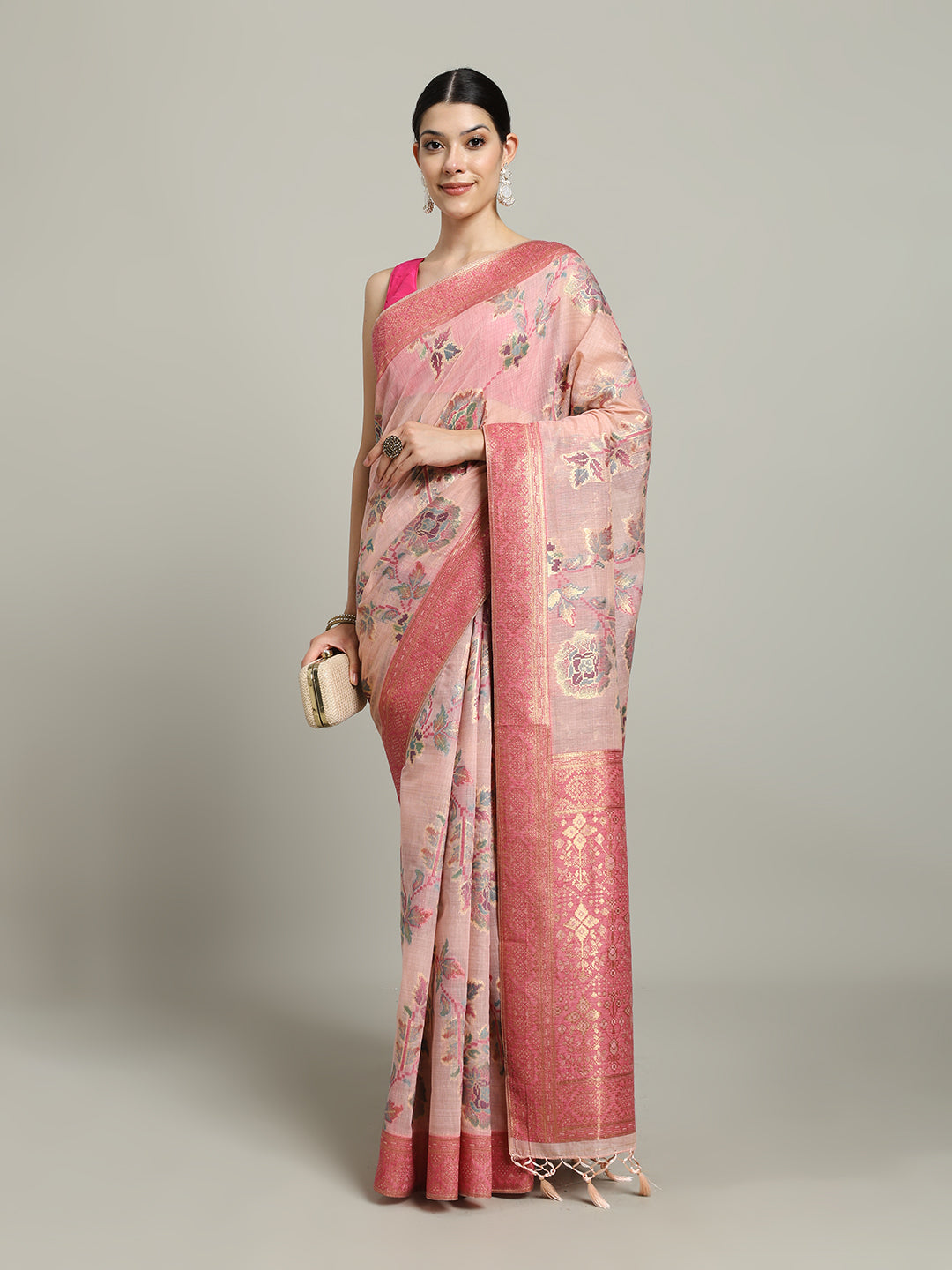 Zari Jaal Art Silk Woven Saree