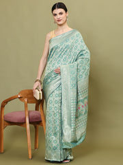 Zari Jaal Embroidery Banarasi Saree