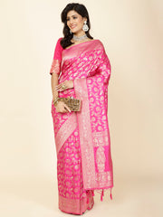 Zari Jaal Woven Handloom Saree