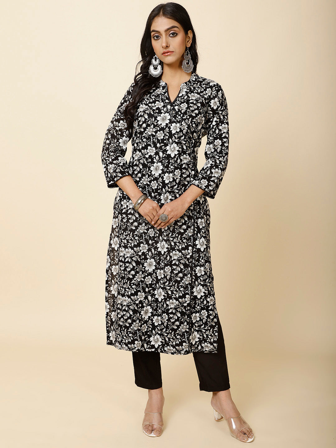 Printed Cotton Kurta Set