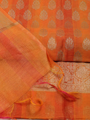 Woven Chanderi Unstitched Suit With Dupatta