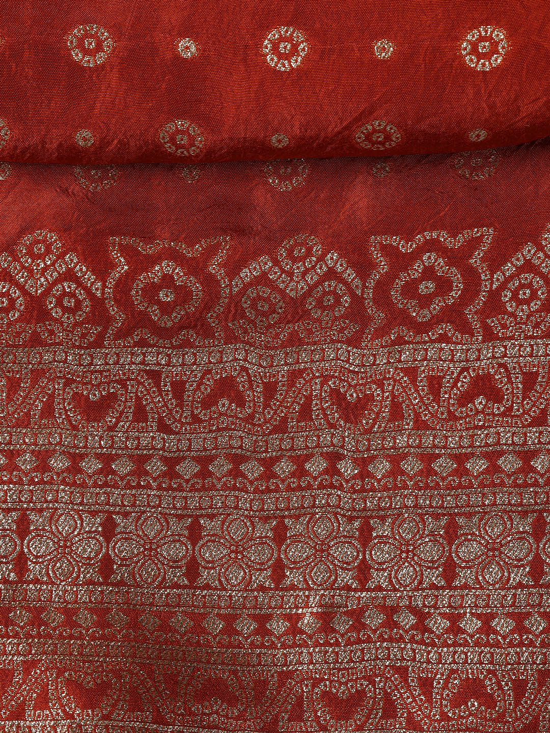 Embroidered Art Silk Unstitched Suit Piece With Dupatta