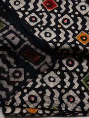 Printed Cotton Blend Unstitched Suit With Dupatta