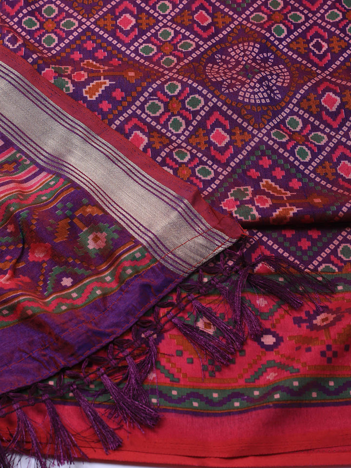 Art Silk Unstitched Suit Piece With Dupatta