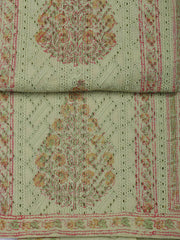 Neck Work Cotton Blend Unstitched Suit With Dupatta