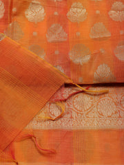 Woven Chanderi Unstitched Suit Piece With Dupatta