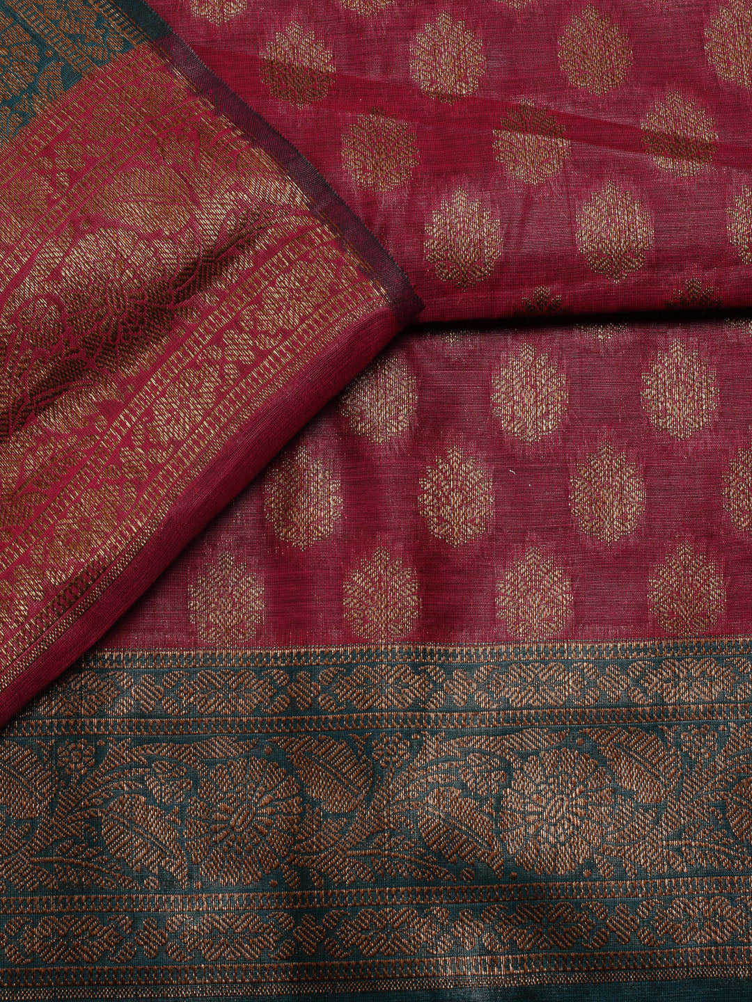 Neck Embroidered Chanderi Unstitched Suit Piece With Dupatta