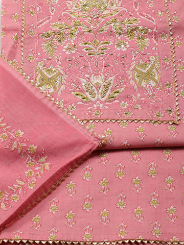 Floral Printed Cotton Unstitched Suit Material