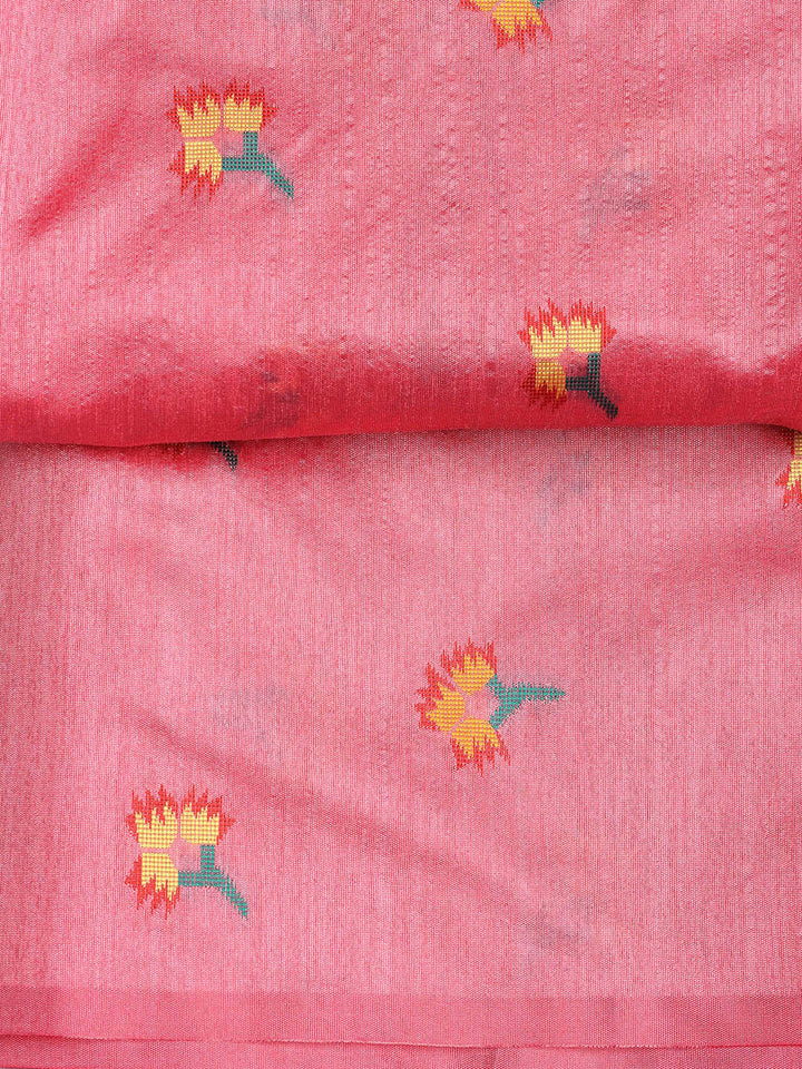 Woven Chanderi Unstitched Suit Piece With Dupatta