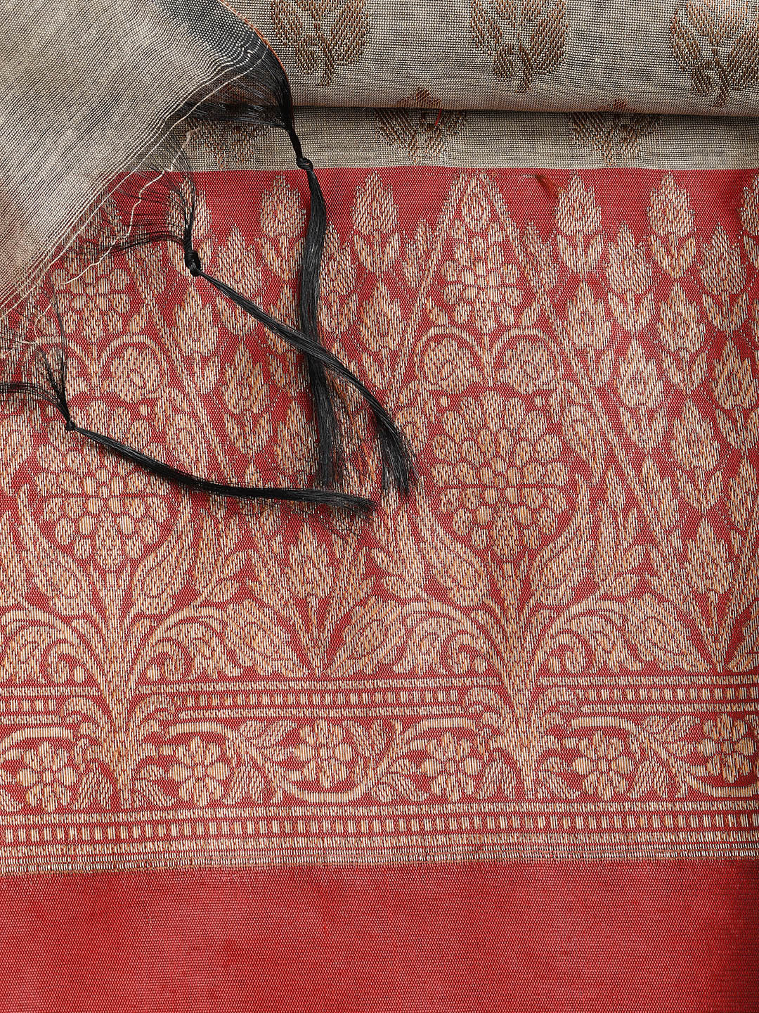 Woven Chanderi Unstitched Suit With Dupatta