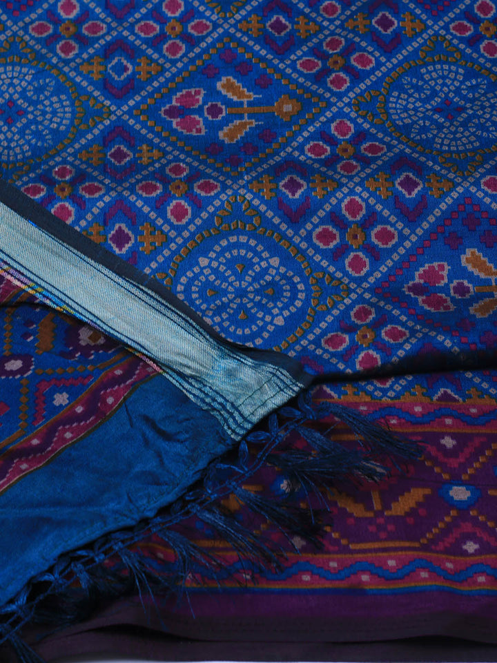Art Silk Unstitched Suit Piece With Dupatta