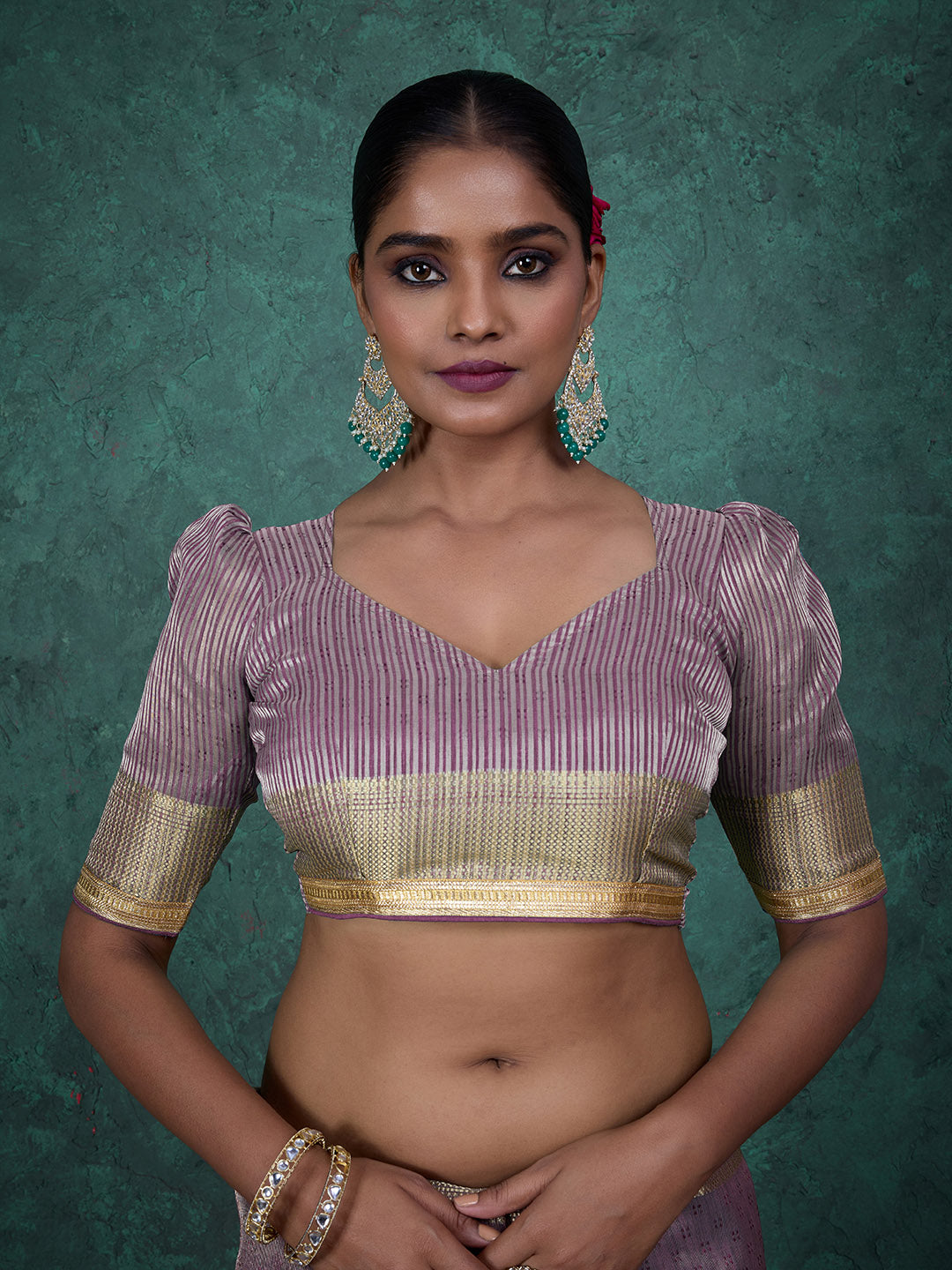 Woven Border Linen Saree