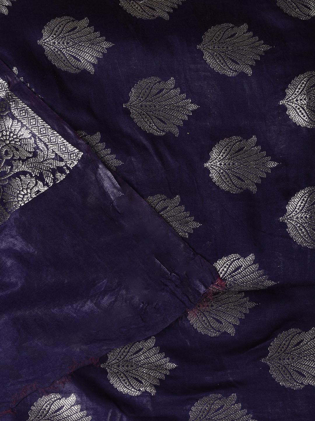 Woven Chanderi Unstitched Suit With Dupatta