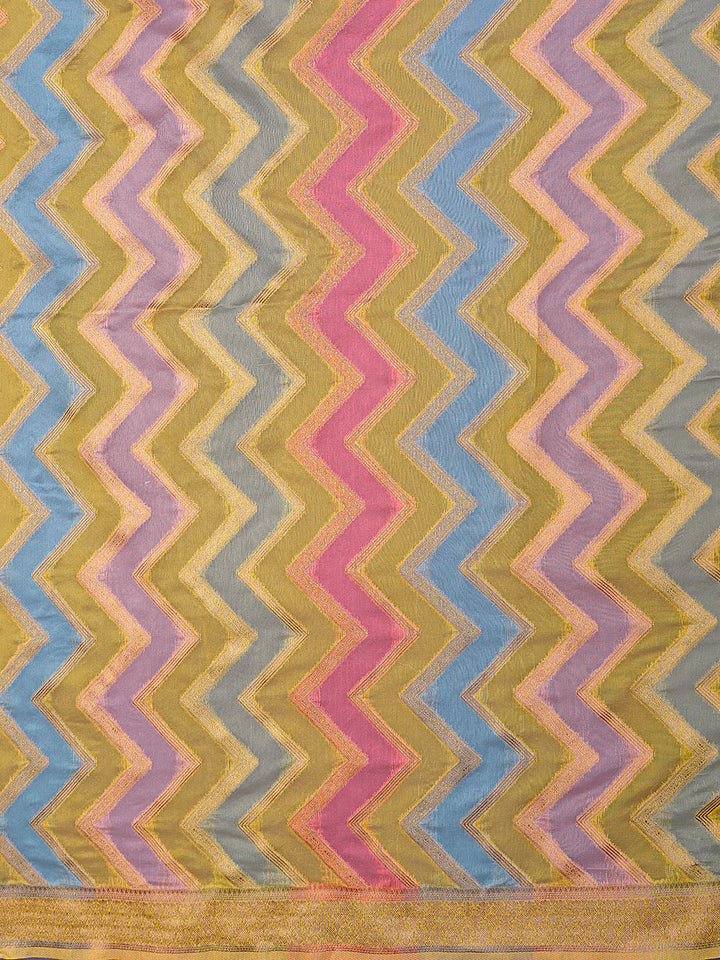 Zari Jaal Cotton Woven Saree