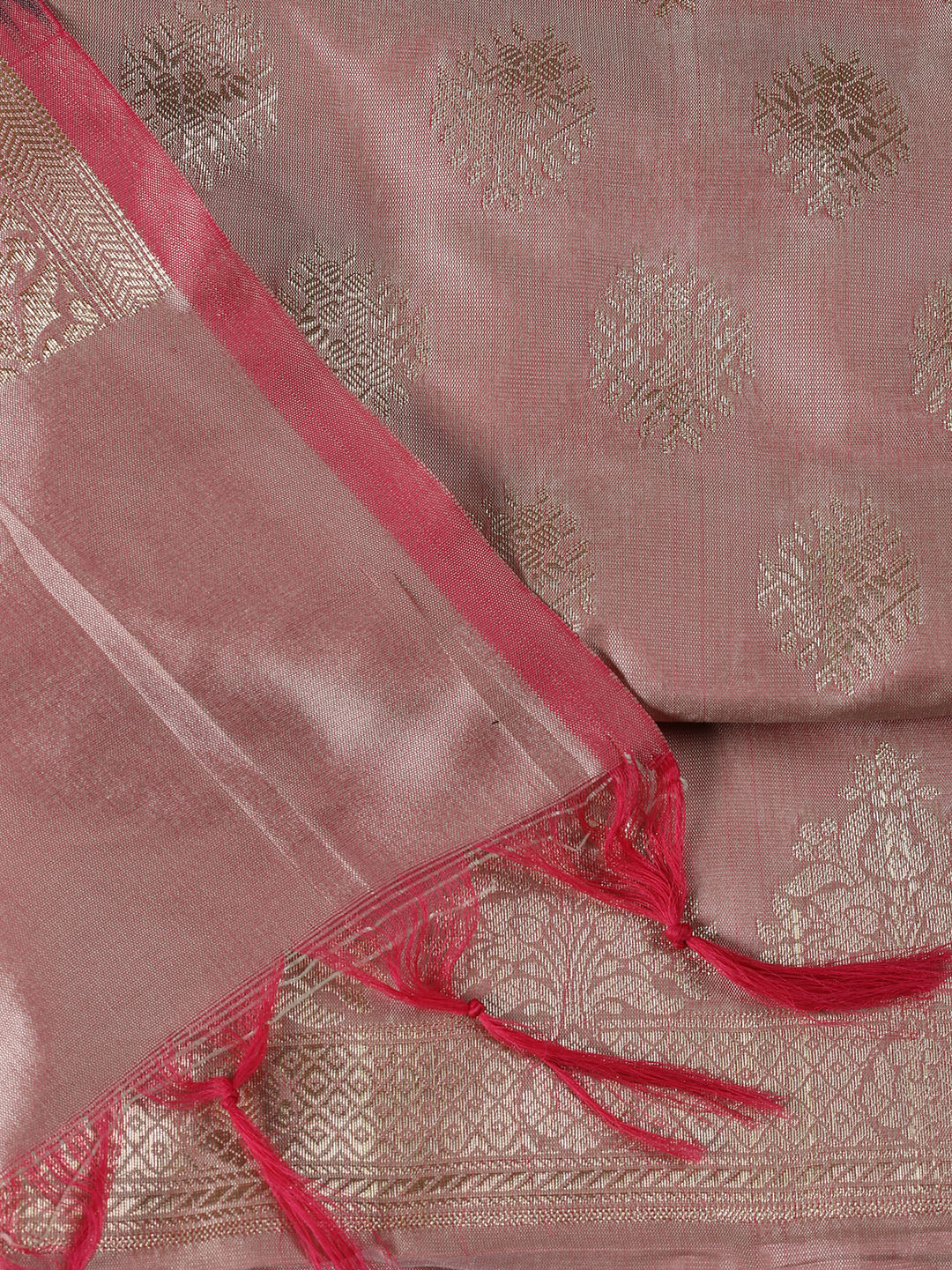 Woven Chanderi Unstitched Suit Piece With Dupatta