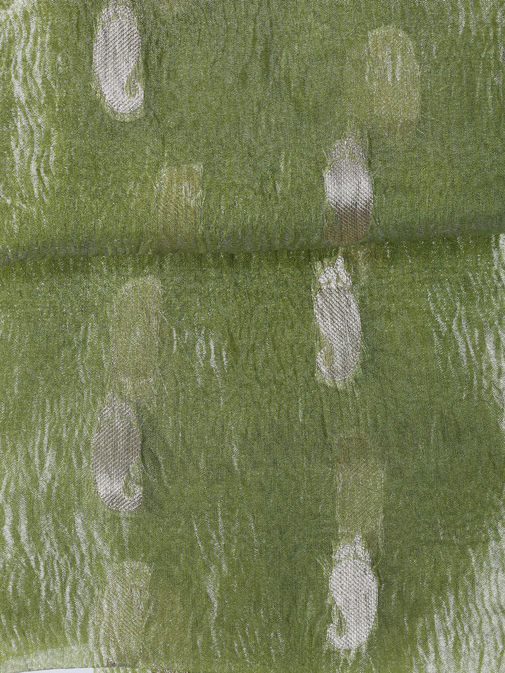 Woven Tissue Unstitched Suit With Dupatta