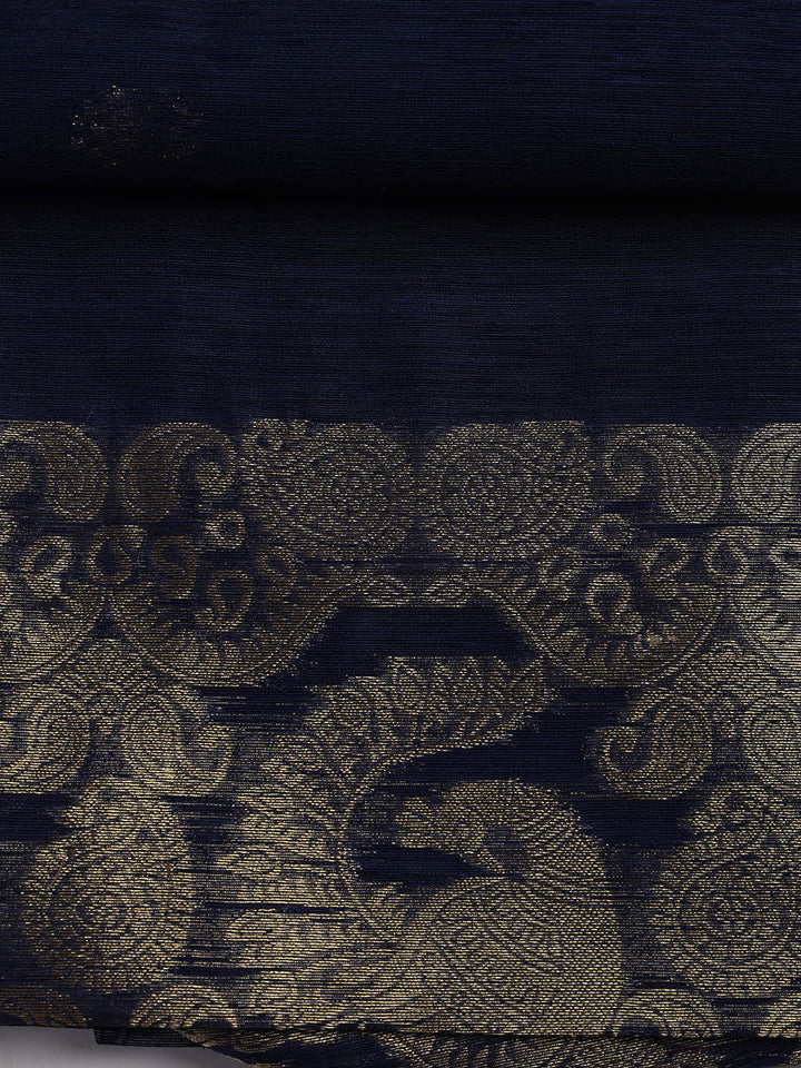Woven Chanderi Unstitched Suit Piece With Dupatta