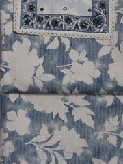 Neck Work Cotton Blend Unstitched Suit With Dupatta