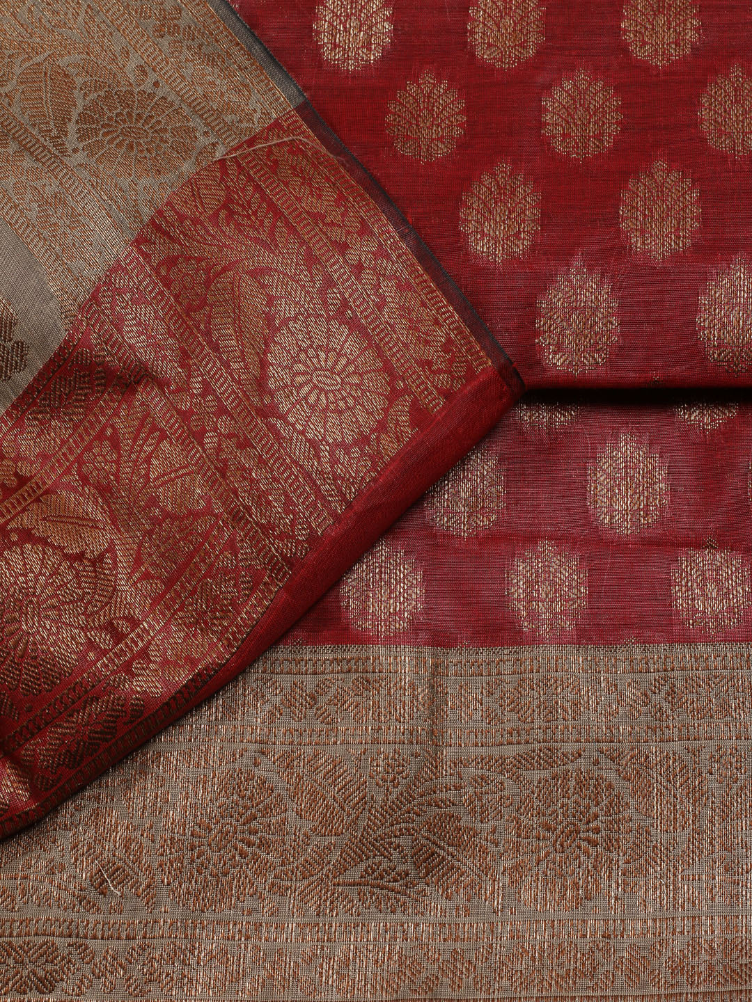 Neck Embroidered Chanderi Unstitched Suit Piece With Dupatta