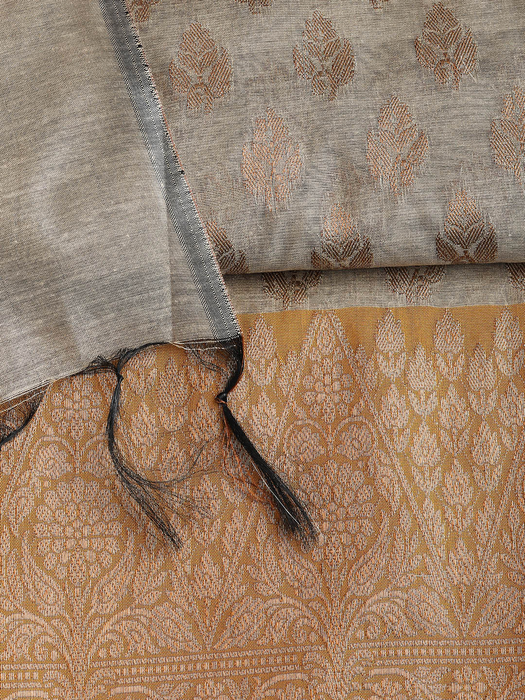 Woven Chanderi Unstitched Suit With Dupatta