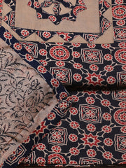 Printed Cotton Blend Unstitched Suit With Dupatta